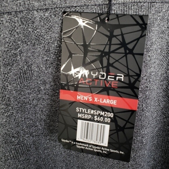 NWT Spyder Active Mens Short Sleeve Shirt Size X-Large - Picture 7 of 8